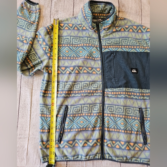 Quiksilver Women's •Size Large• Heritage Full Zip Fleece w/ Pockets Aztec Print - Picture 7 of 8